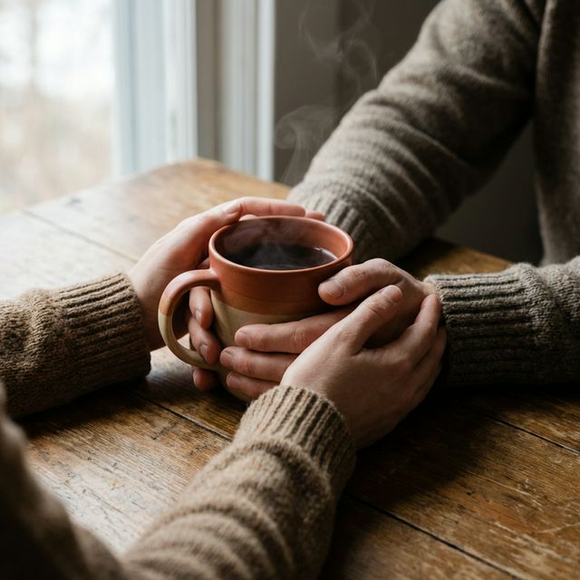 ゆっくりと話を聴くカウンセリング風景